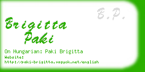 brigitta paki business card